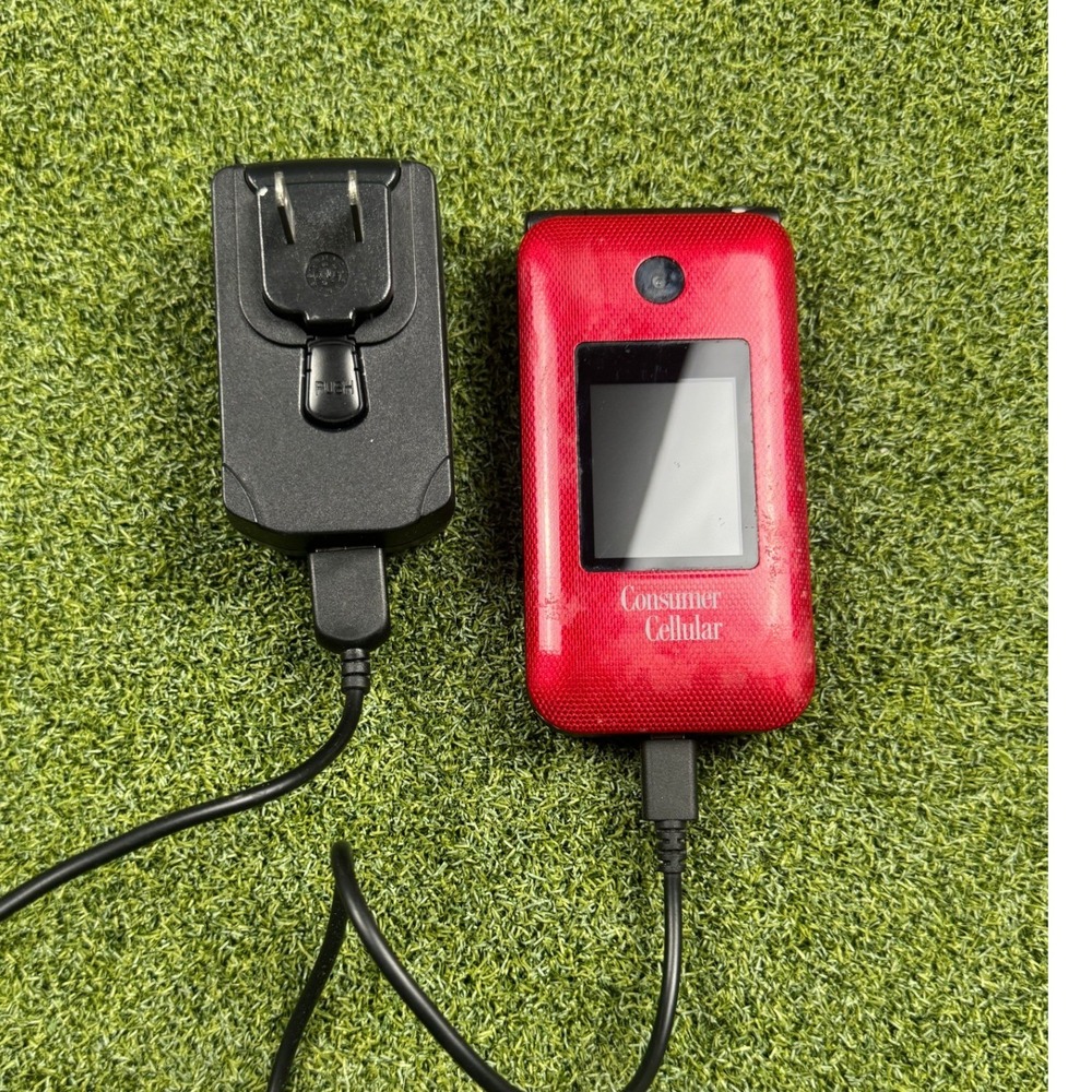 ZTE Cymbal-C Z233VL Flip Phone Consumer Cellular‎ 4G LTE Camera Red Phone